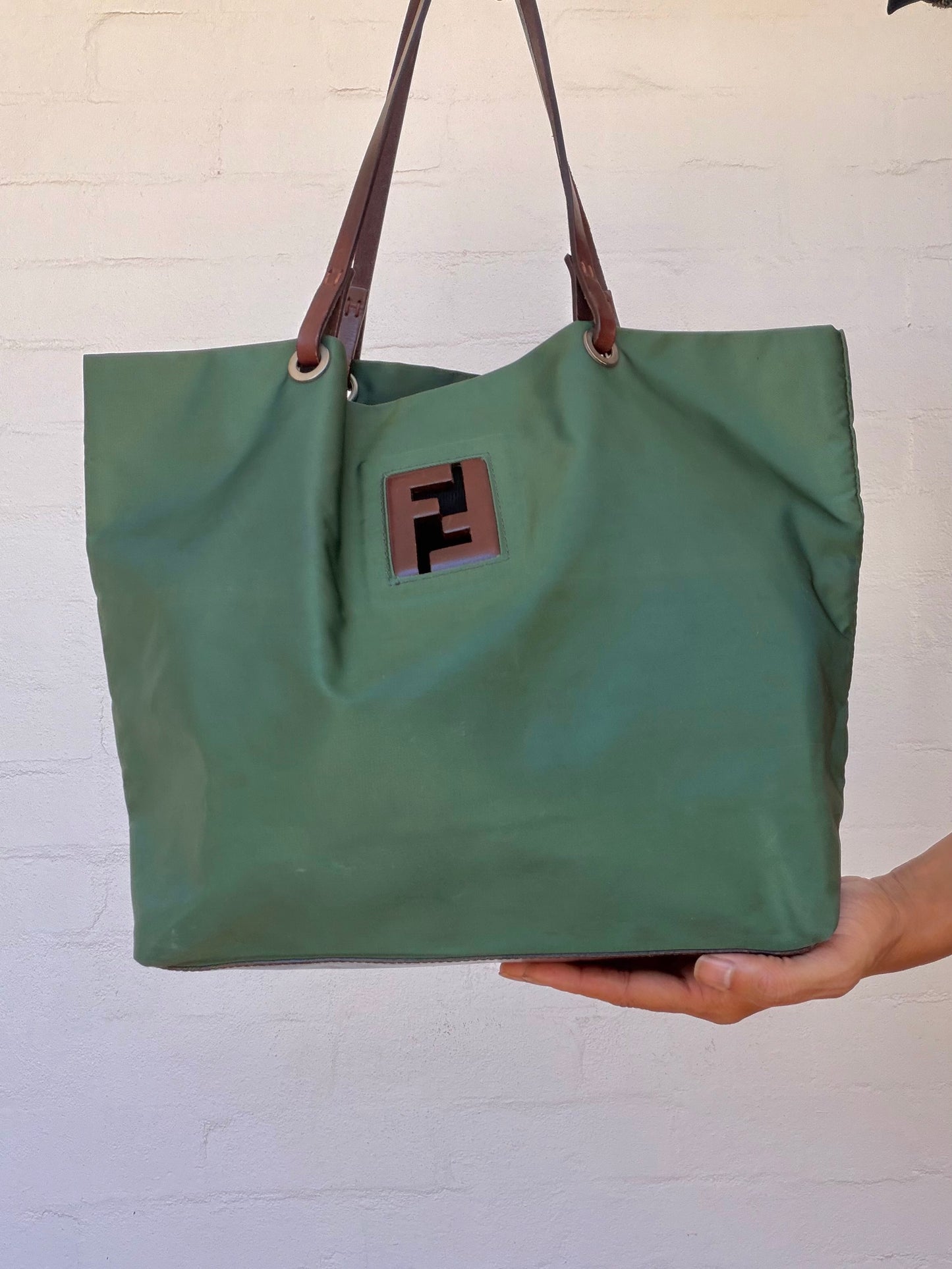 Fendi Nylon Bag - Green