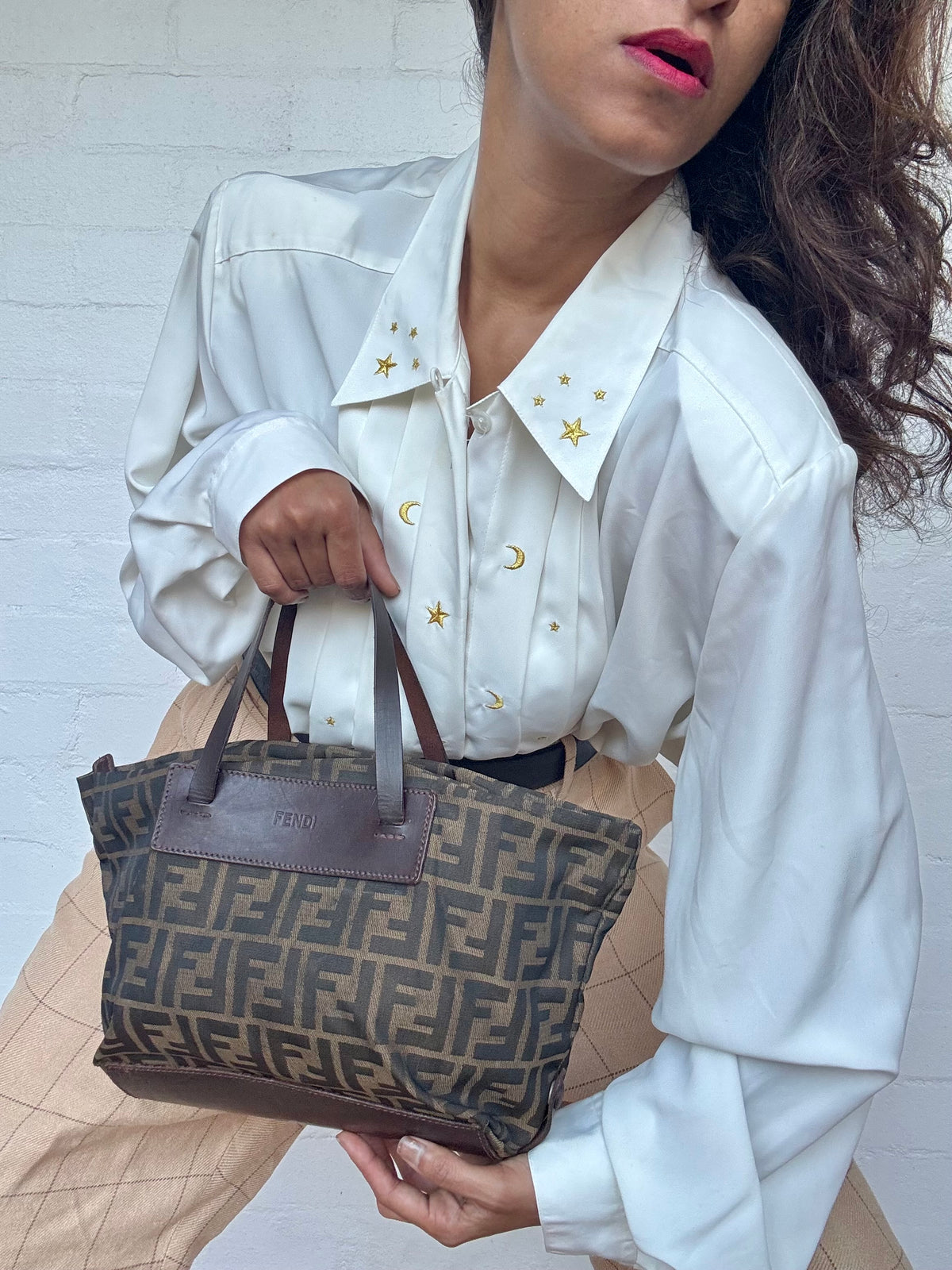 Vintage Fendi Zucca Tote - Small
