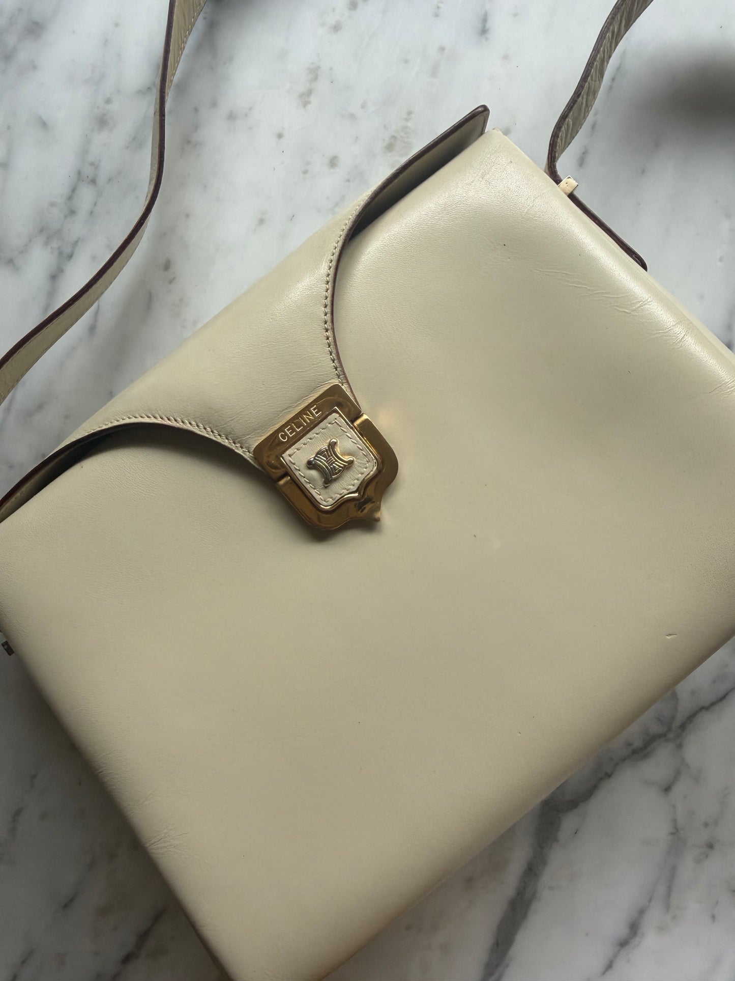 Rare Authentic Vintage Celine Bag - Ivory
