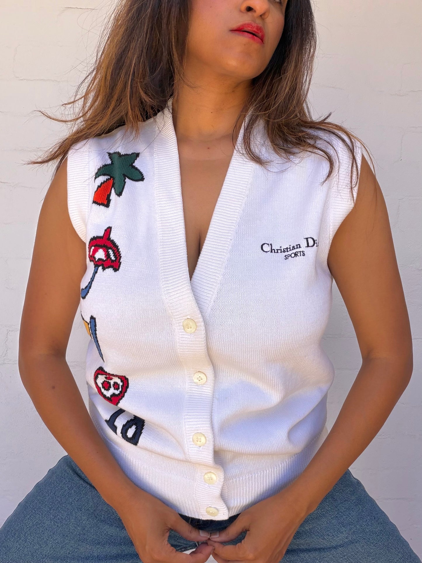 Rare Vintage Dior Embroidered Vest
