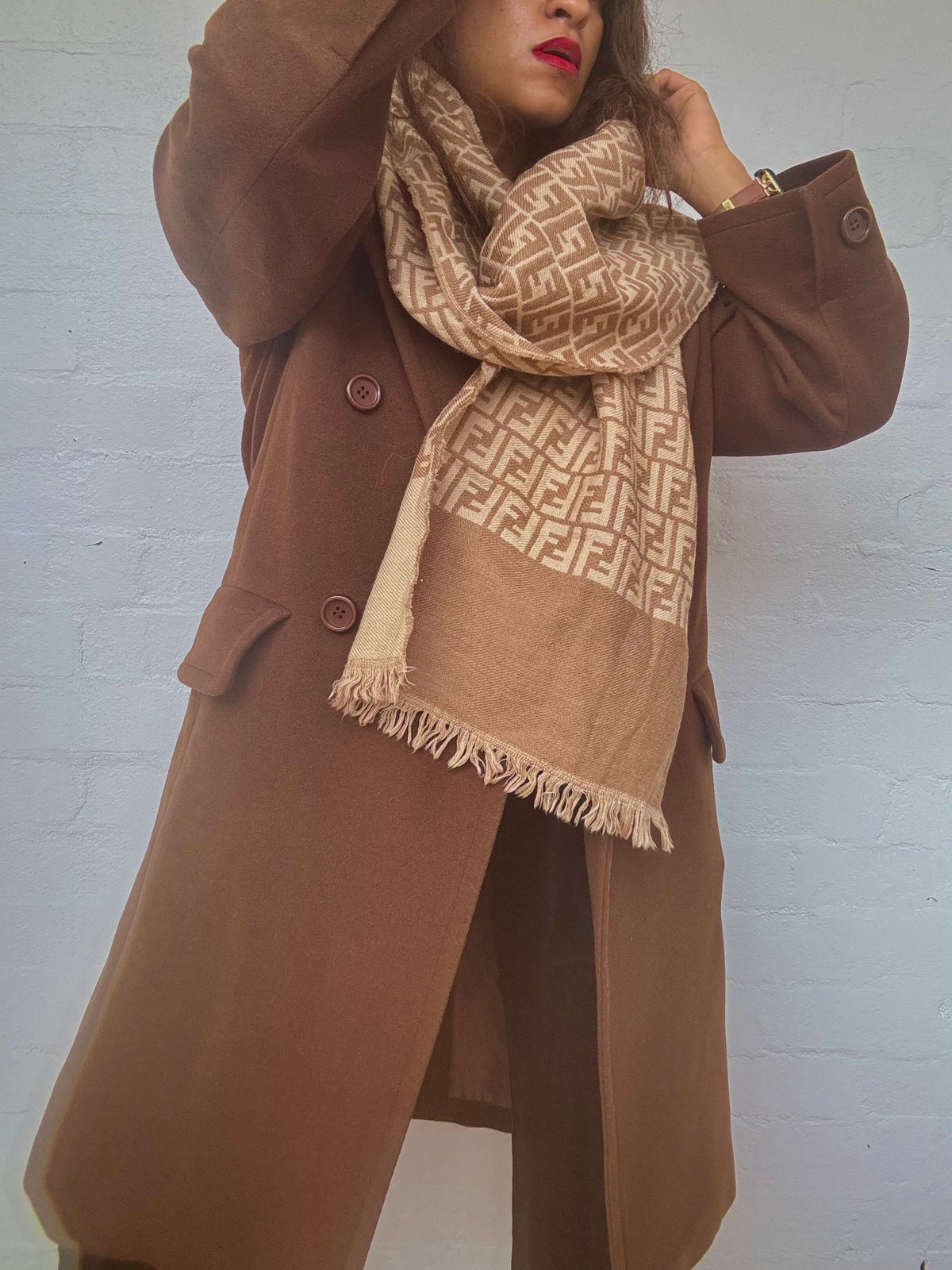 Vintage Fendi Wool Scarf