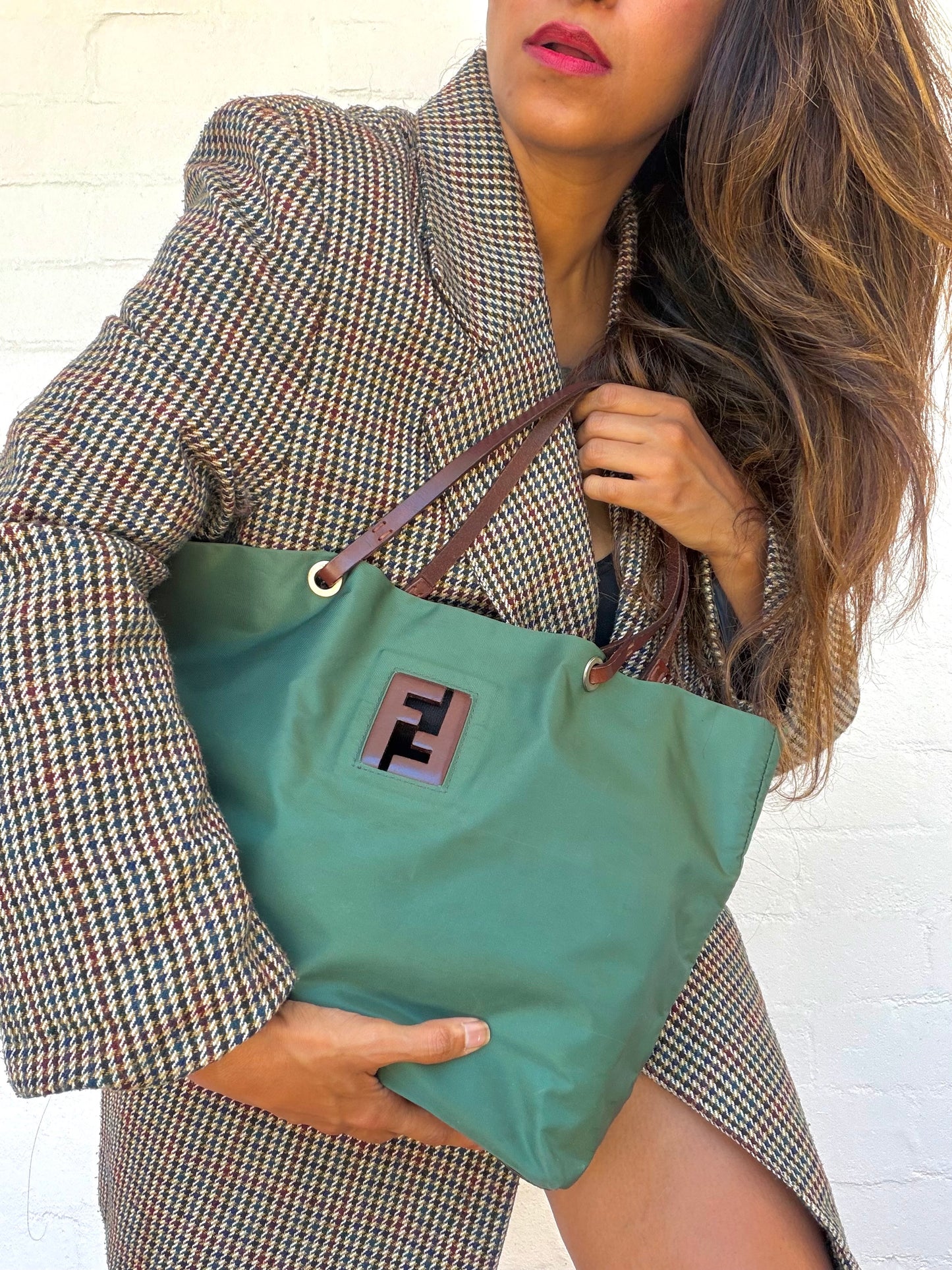 Fendi Nylon Bag - Green