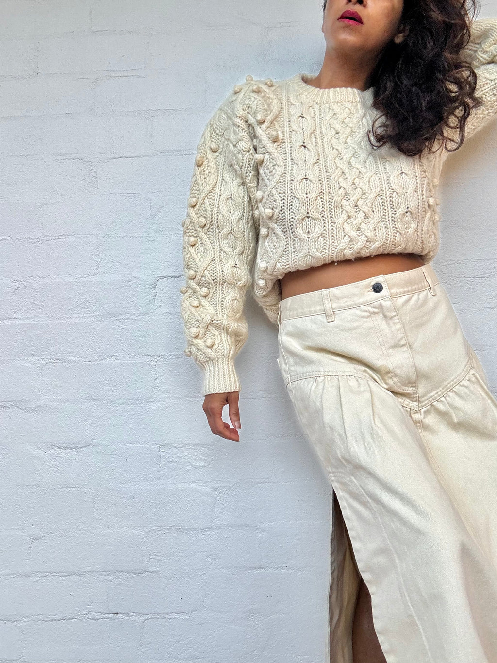 Vintage Chunky Knit Wool Jumper