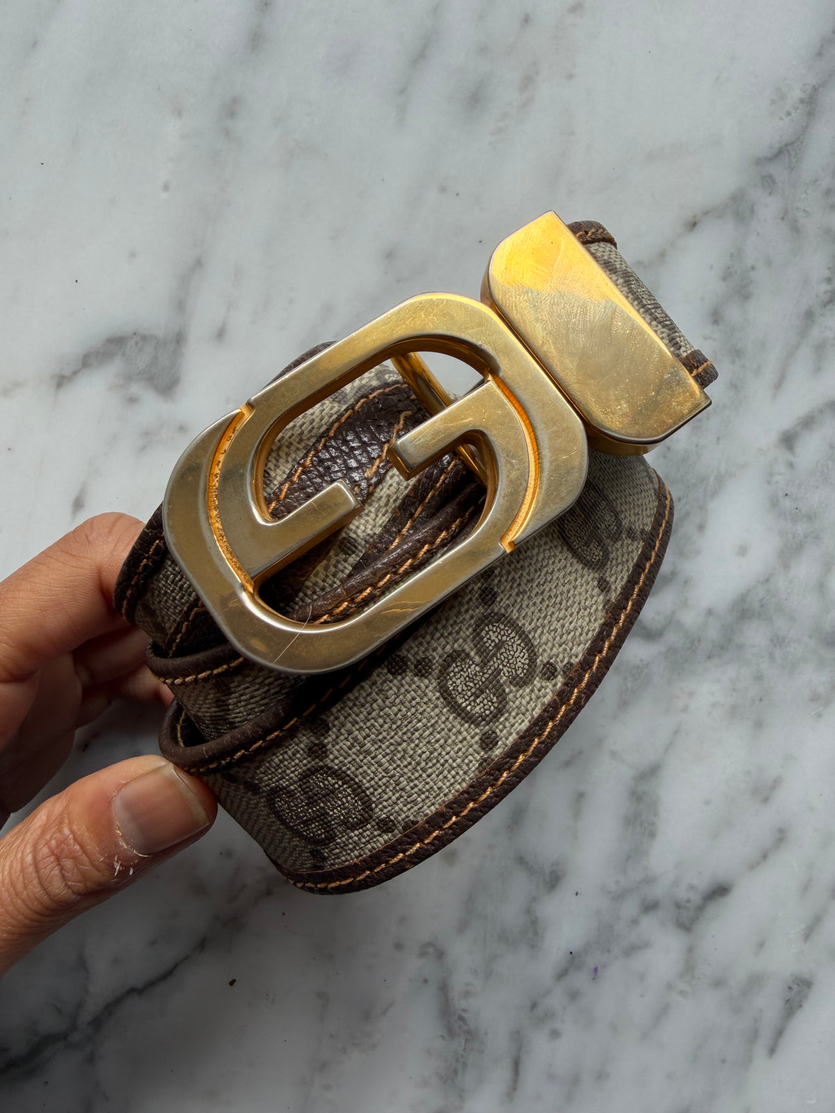 Vintage Gucci Reversible Monogram Belt