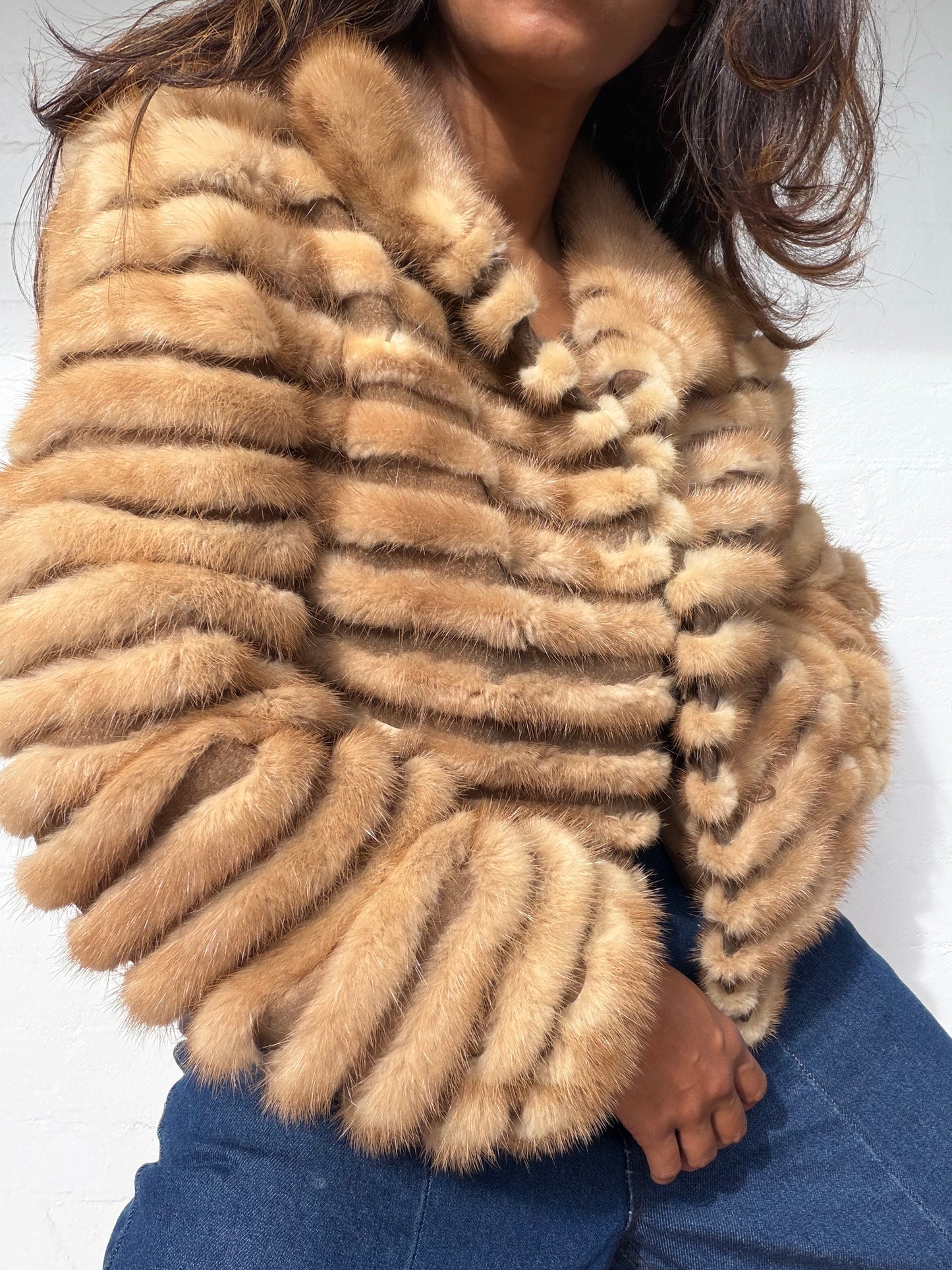 Vintage Cropped Mink Fur Coat