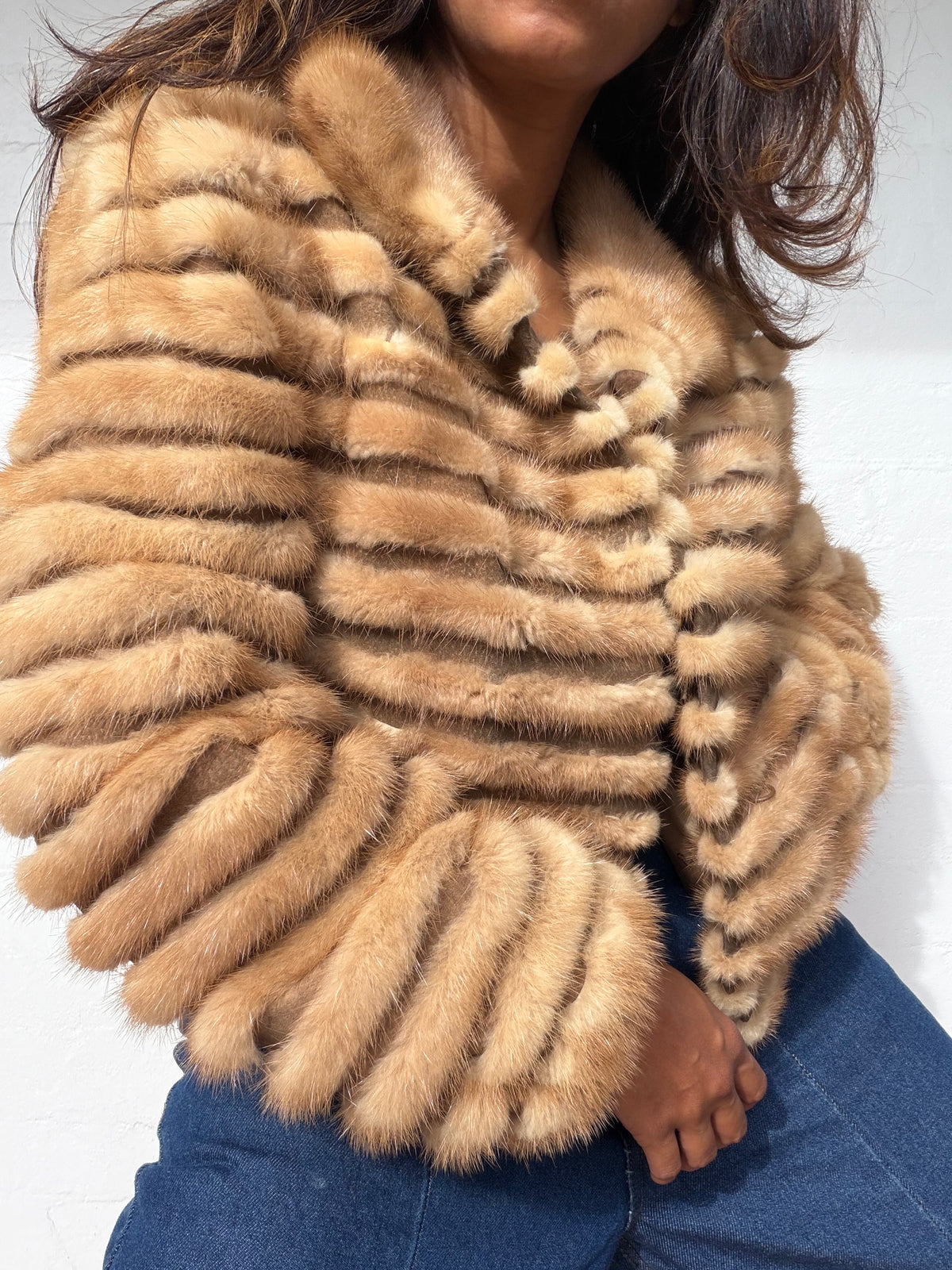 Vintage Cropped Mink Fur Coat
