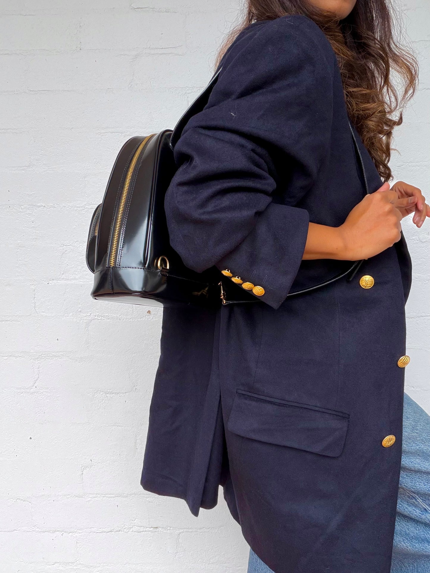 Vintage Gucci Patent Leather Backpack