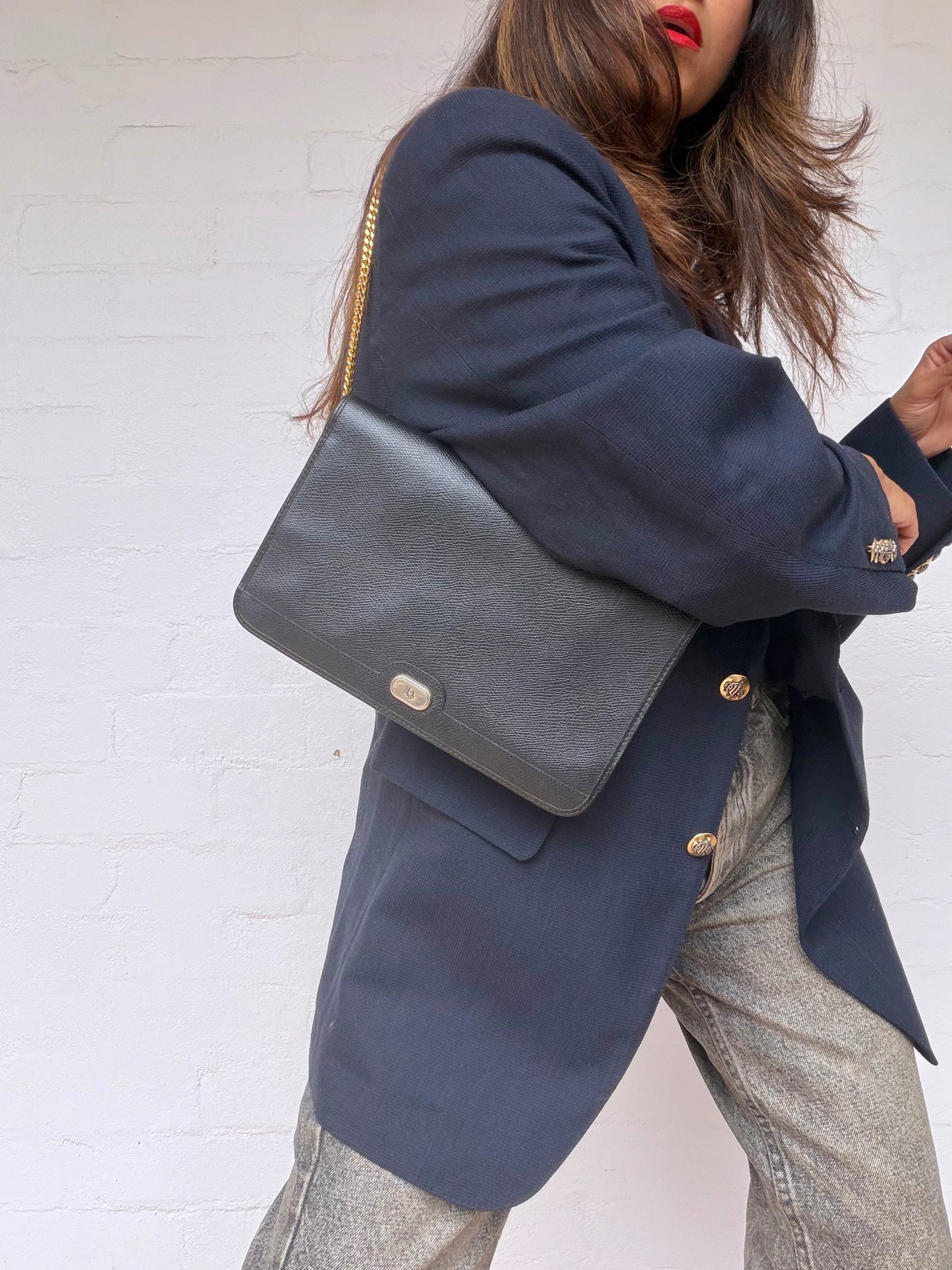 Vintage Christian Dior Leather Bag