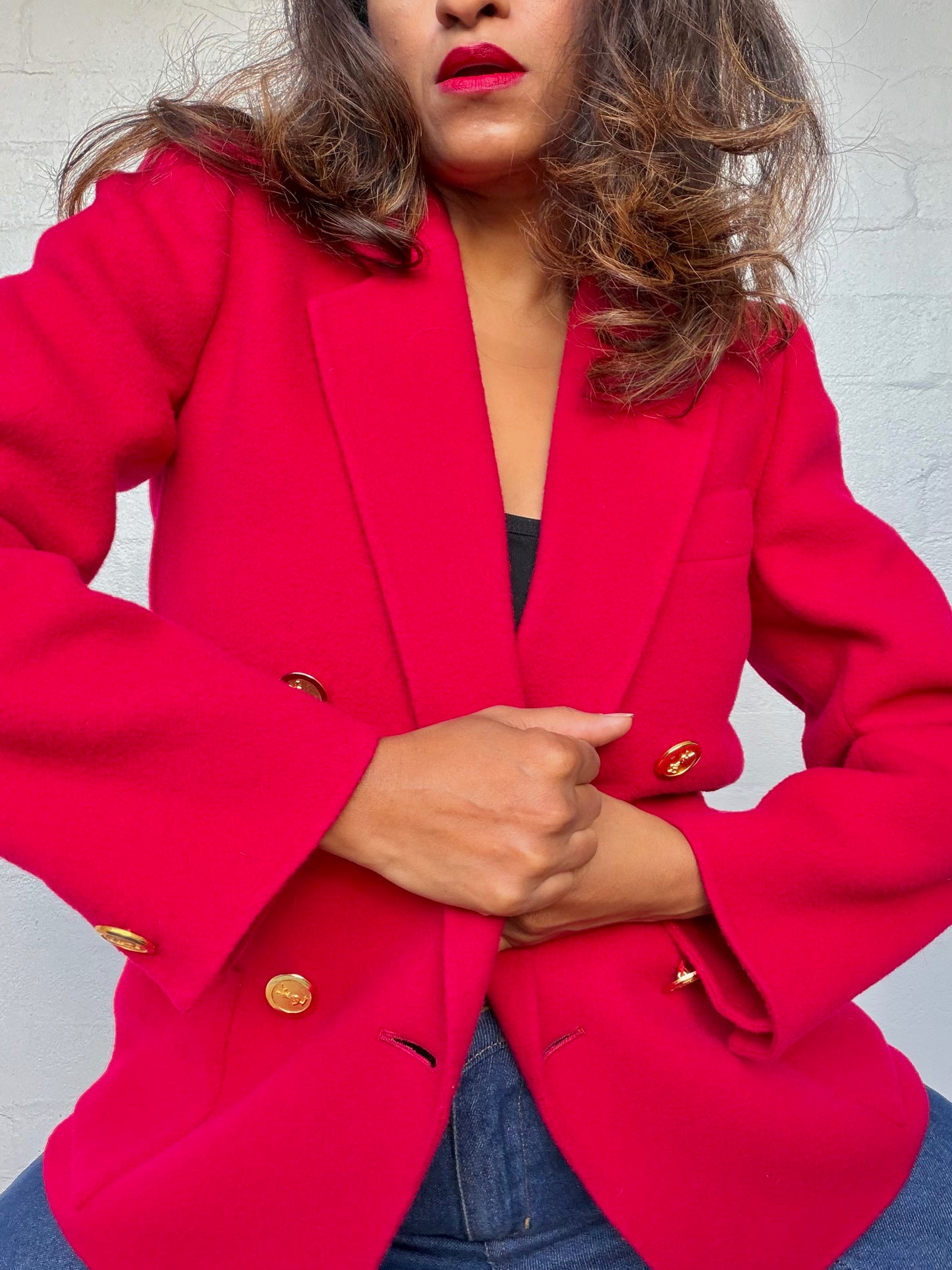 Saint Laurent Wool Tailored Blazer