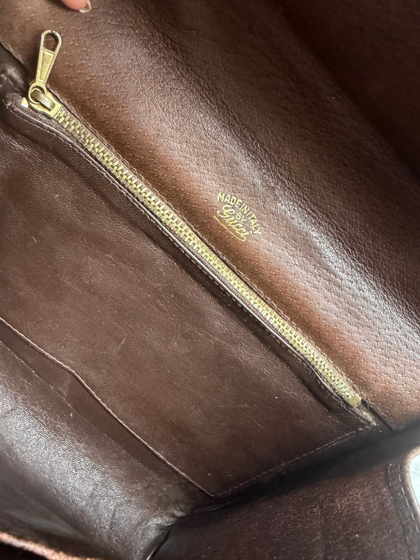 Vintage Gucci Monogram Crossbody Bag