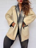 Vintage Reversible Mohair Coat -  Made in England
