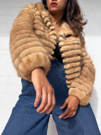 Vintage Cropped Mink Fur Coat