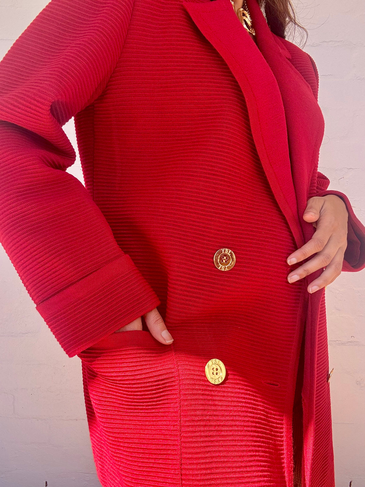 Rare YSL Wool Knit Blazer