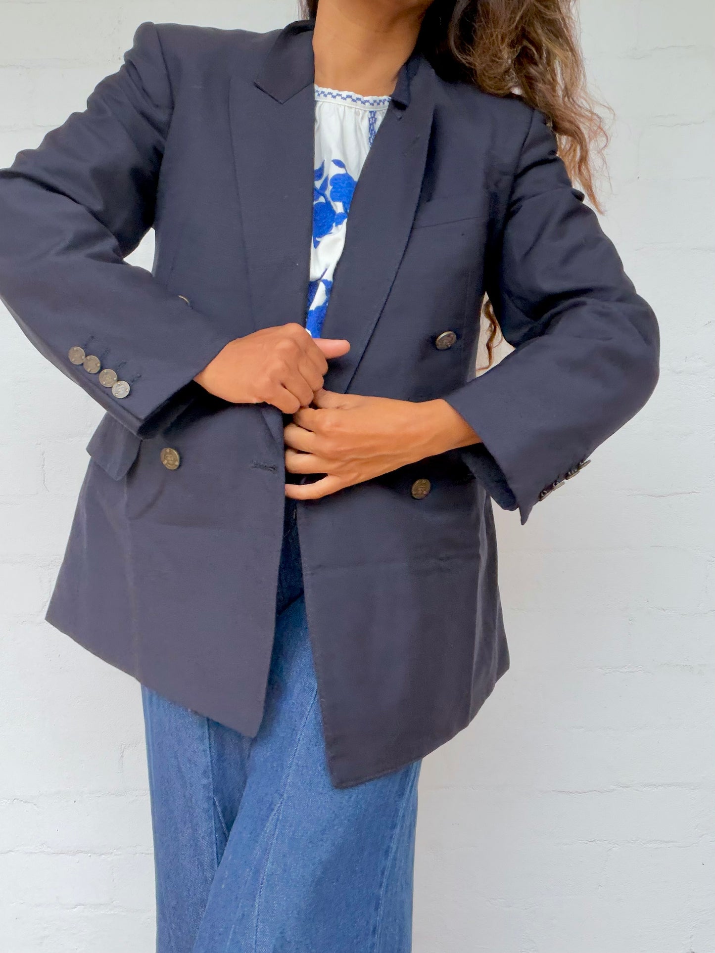 Authentic Dior Mohair Blazer - Navy