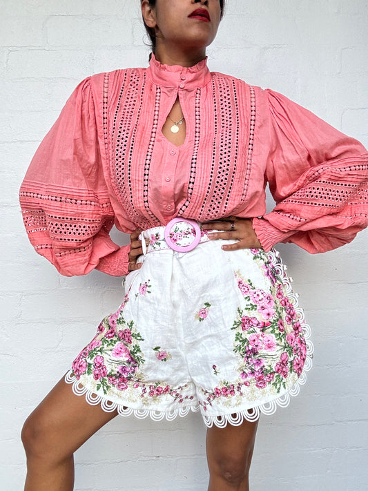 Zimmermann Jude Buttoned Tuck Shorts