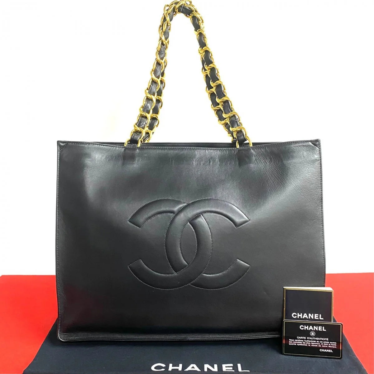 Chanel Lambskin Tote Bag - Classic Black