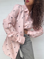 GUCCI Silk Bee & Flower Shirt
