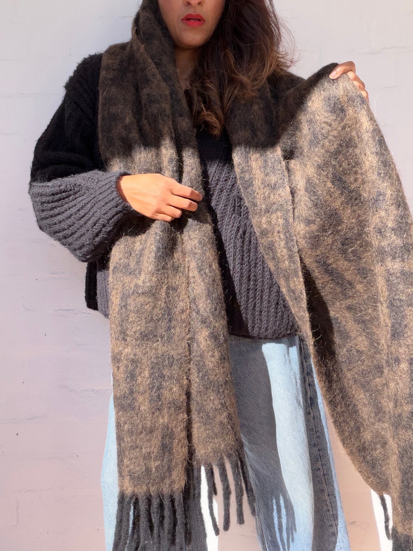 Vintage Fendi Wool Scarf / Shawl