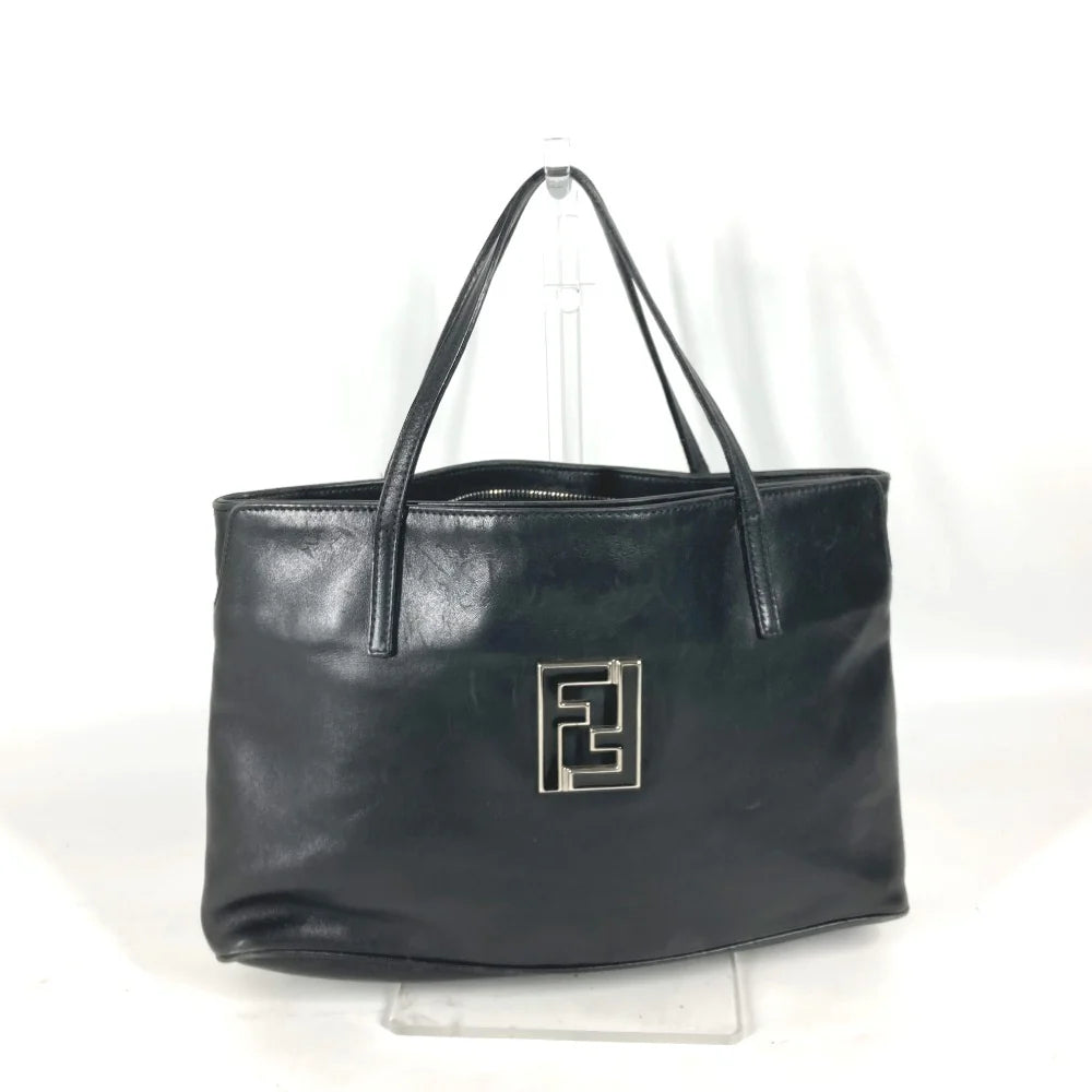 FENDI Leather Tote Bag - Black