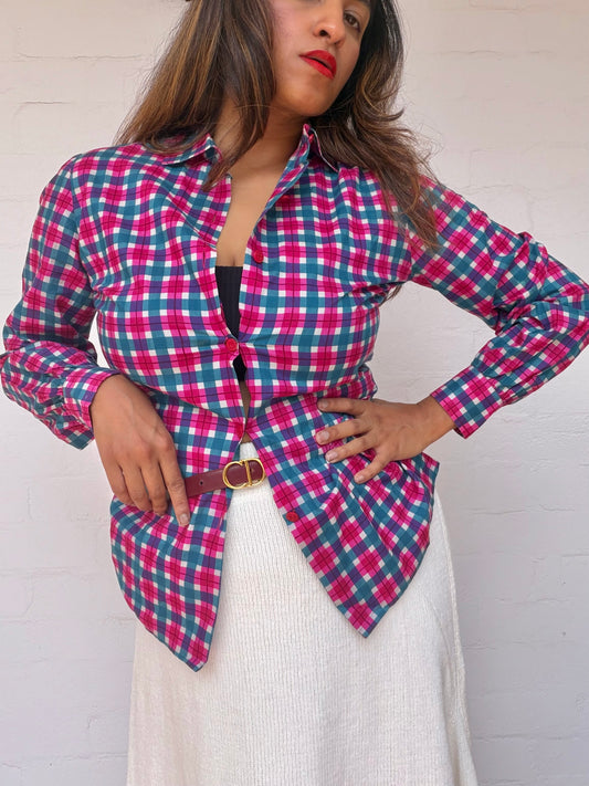 Christian Dior Pret A Porter Check Shirt