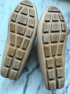 Prada Beige Leather Loafers