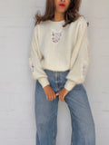 Vintage Angora Jumper - White