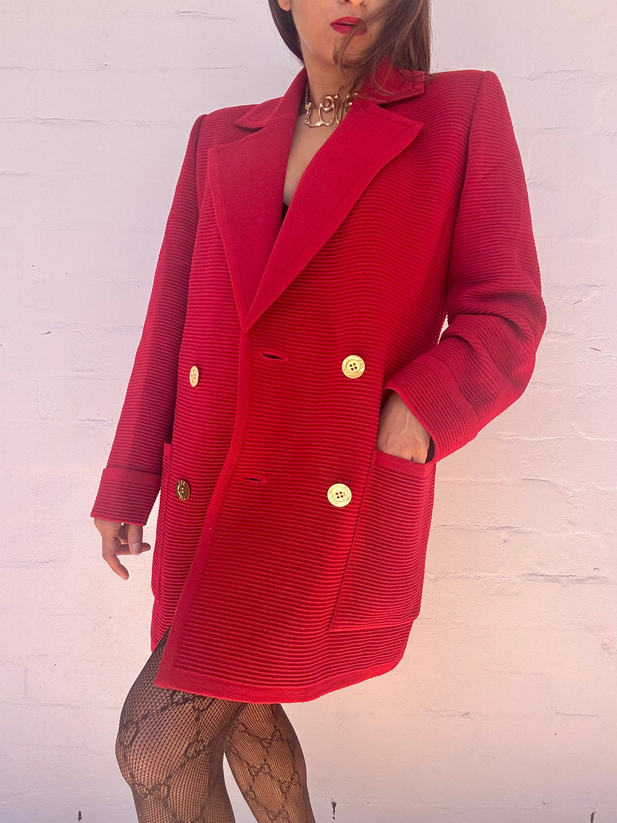 Rare YSL Wool Knit Blazer