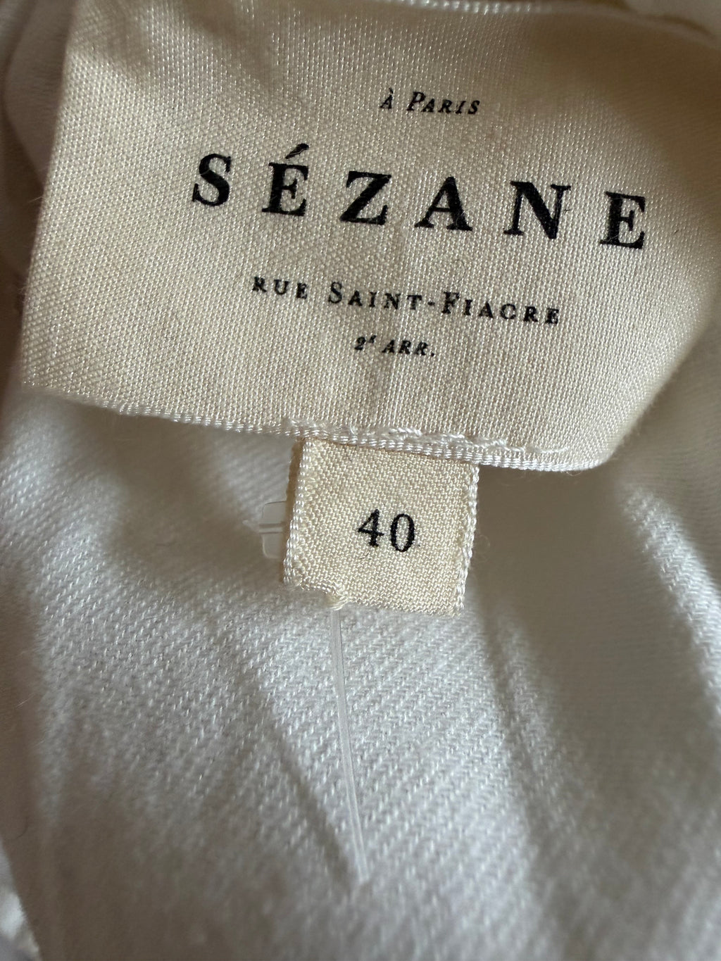 Sezane Embroidered Cotton Blouse