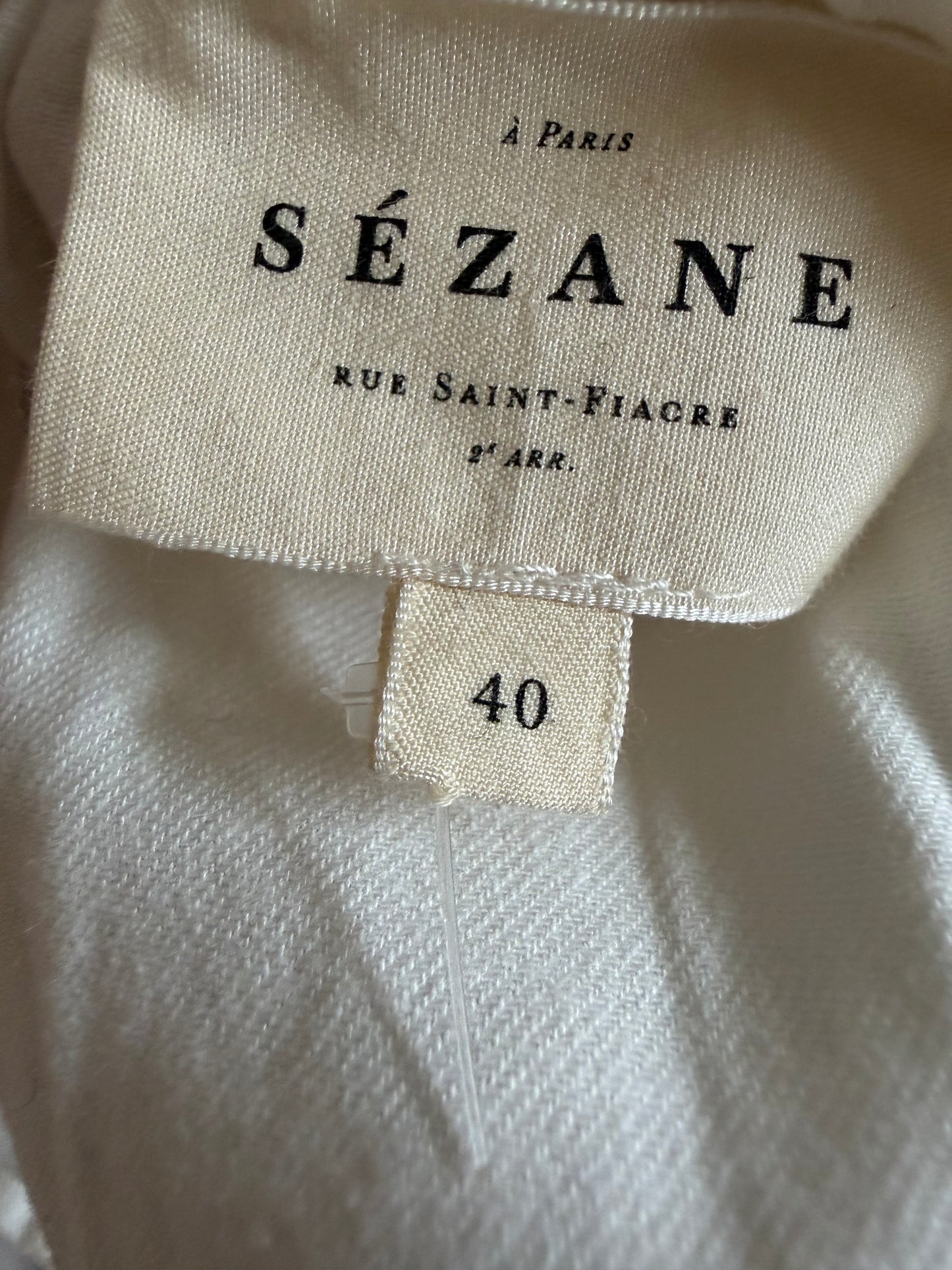 Sezane Embroidered Cotton Blouse
