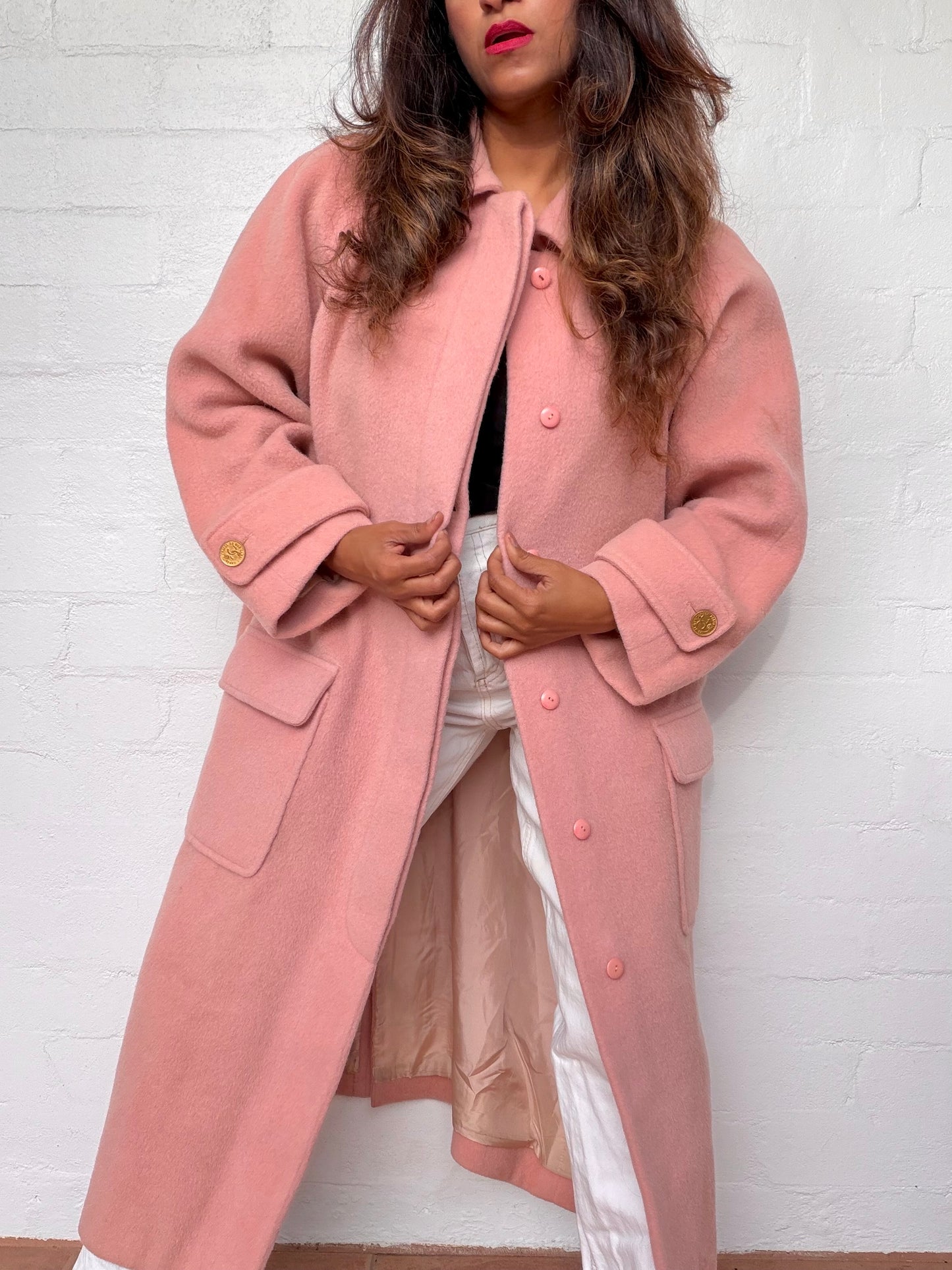 Rare Vintage Chanel Wool Coat - Blush Pink