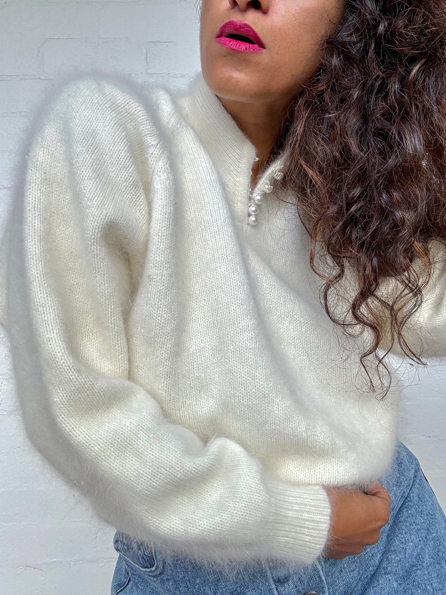 Vintage Angora Knit Sweater