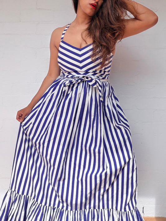 J.Crew Striped Maxi Dress