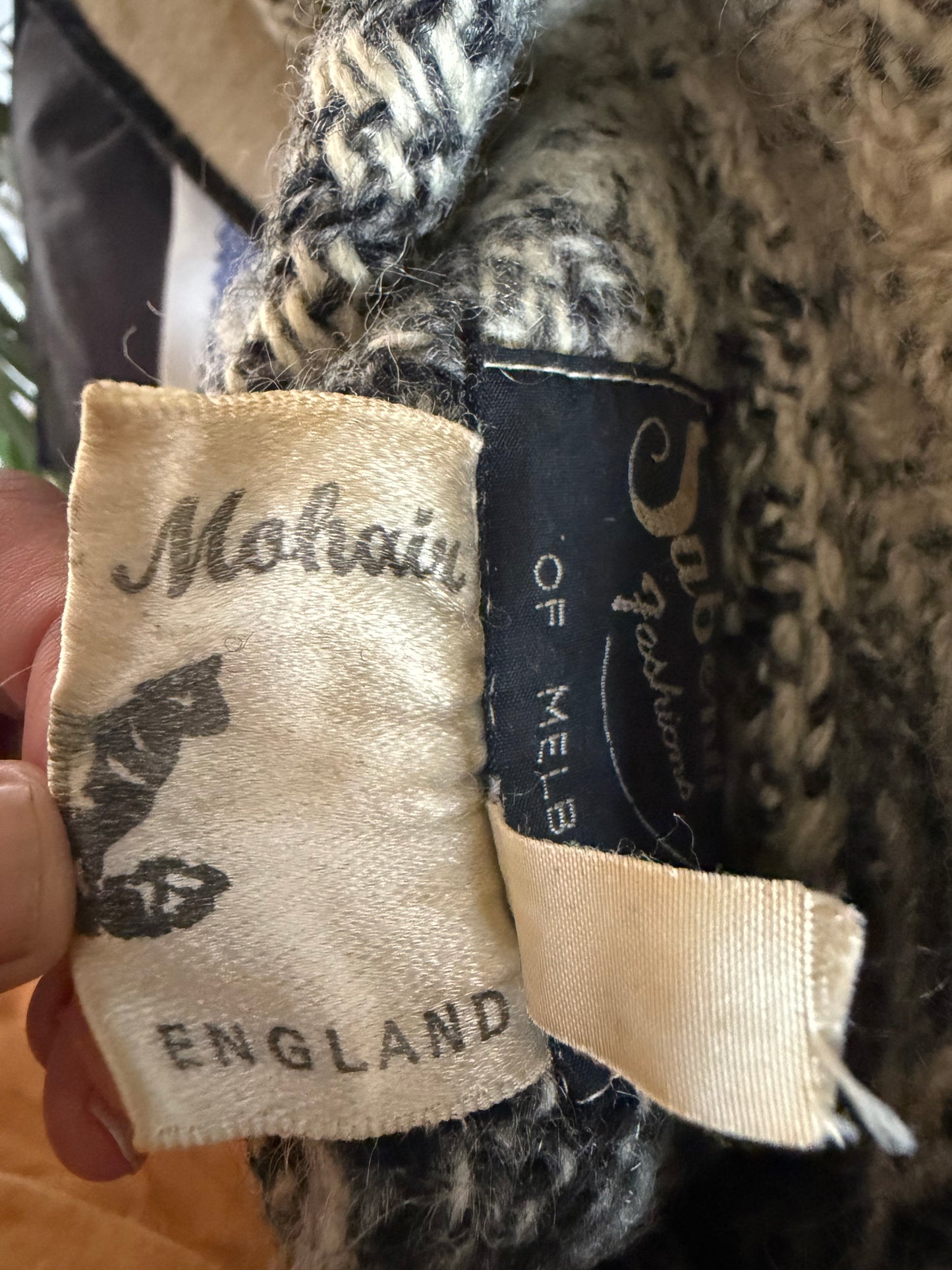 Vintage Reversible Mohair Coat -  Made in England