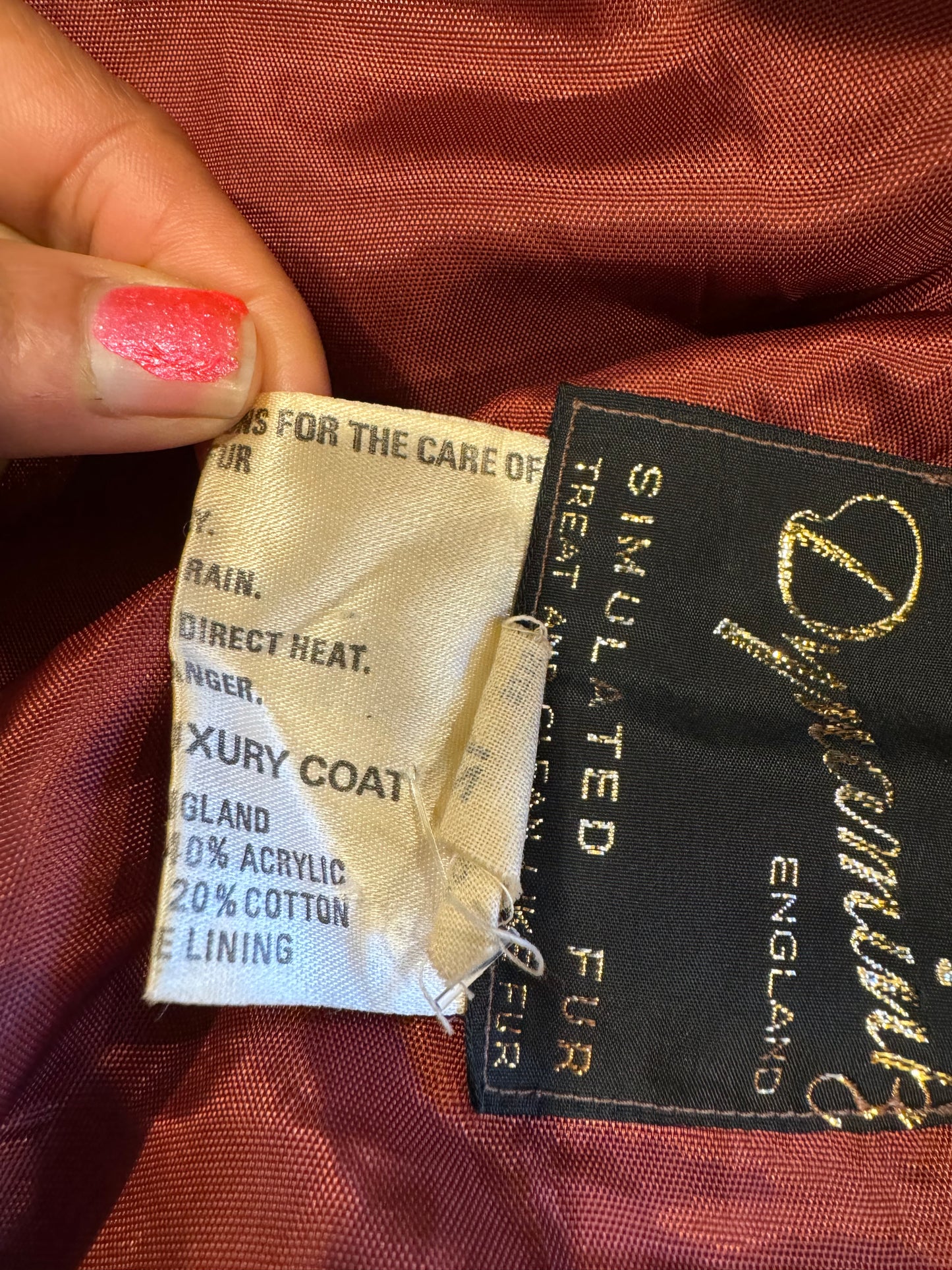 Vintage Faux Fur Jacket