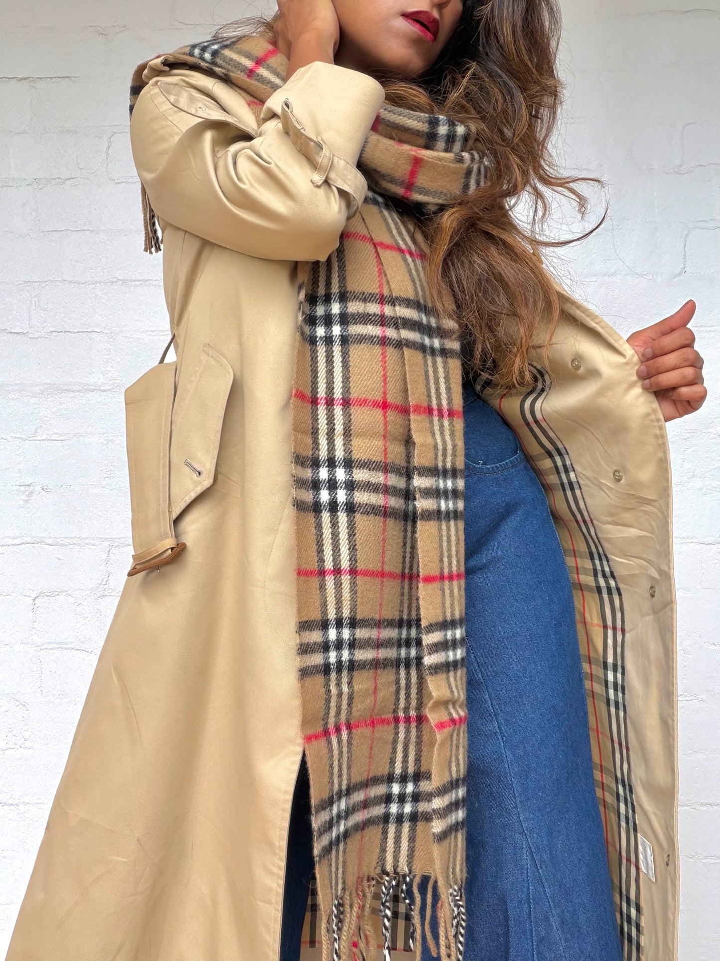 Authentic Burberry Lambswool Scarf