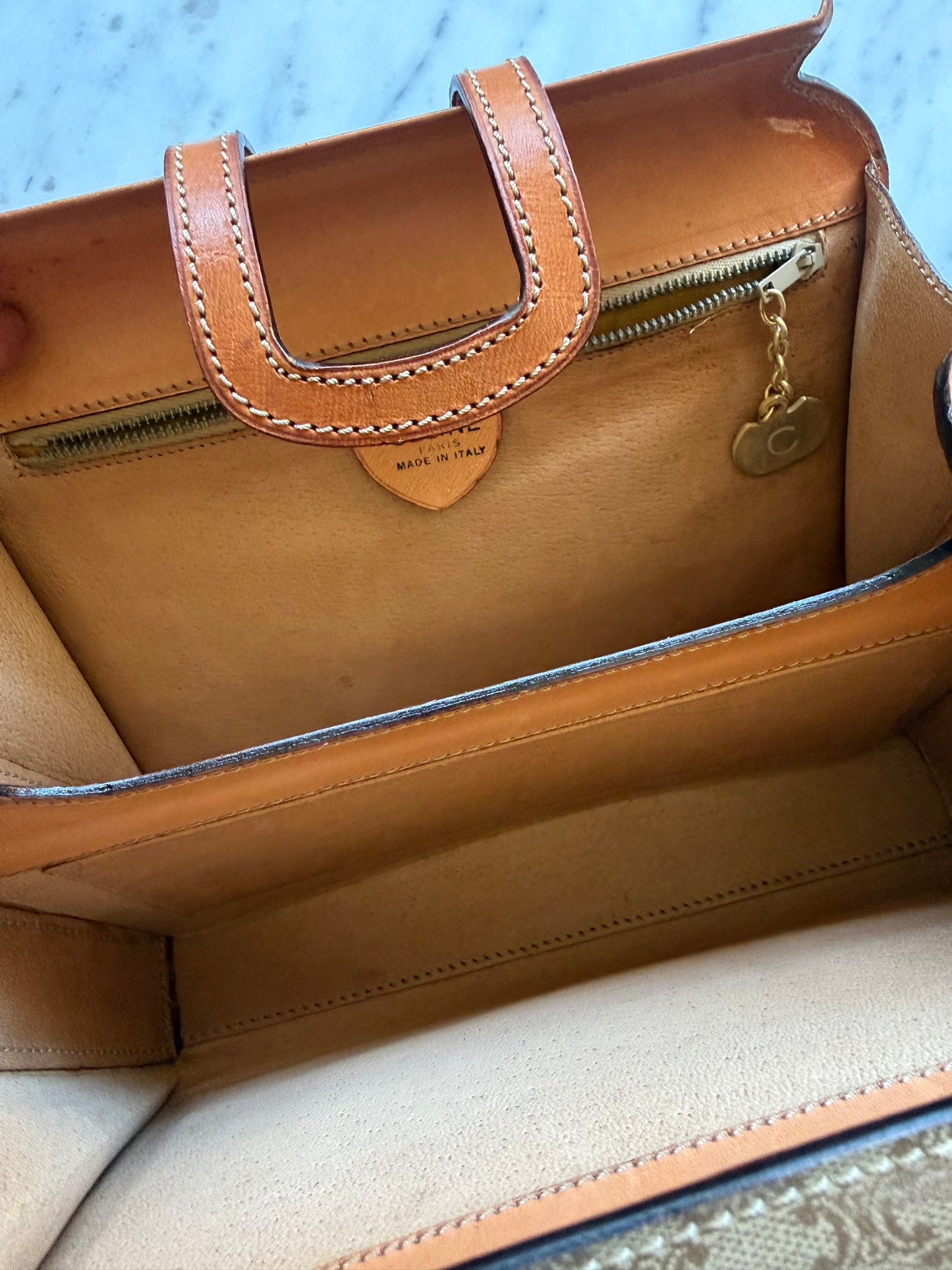 Vintage Celine Macadam Top Handle Bag
