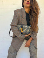 Rare Vintage Christian Dior Trotter Shoulder Bag