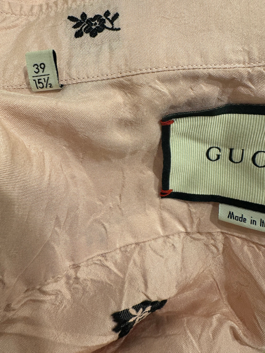 GUCCI Silk Bee & Flower Shirt