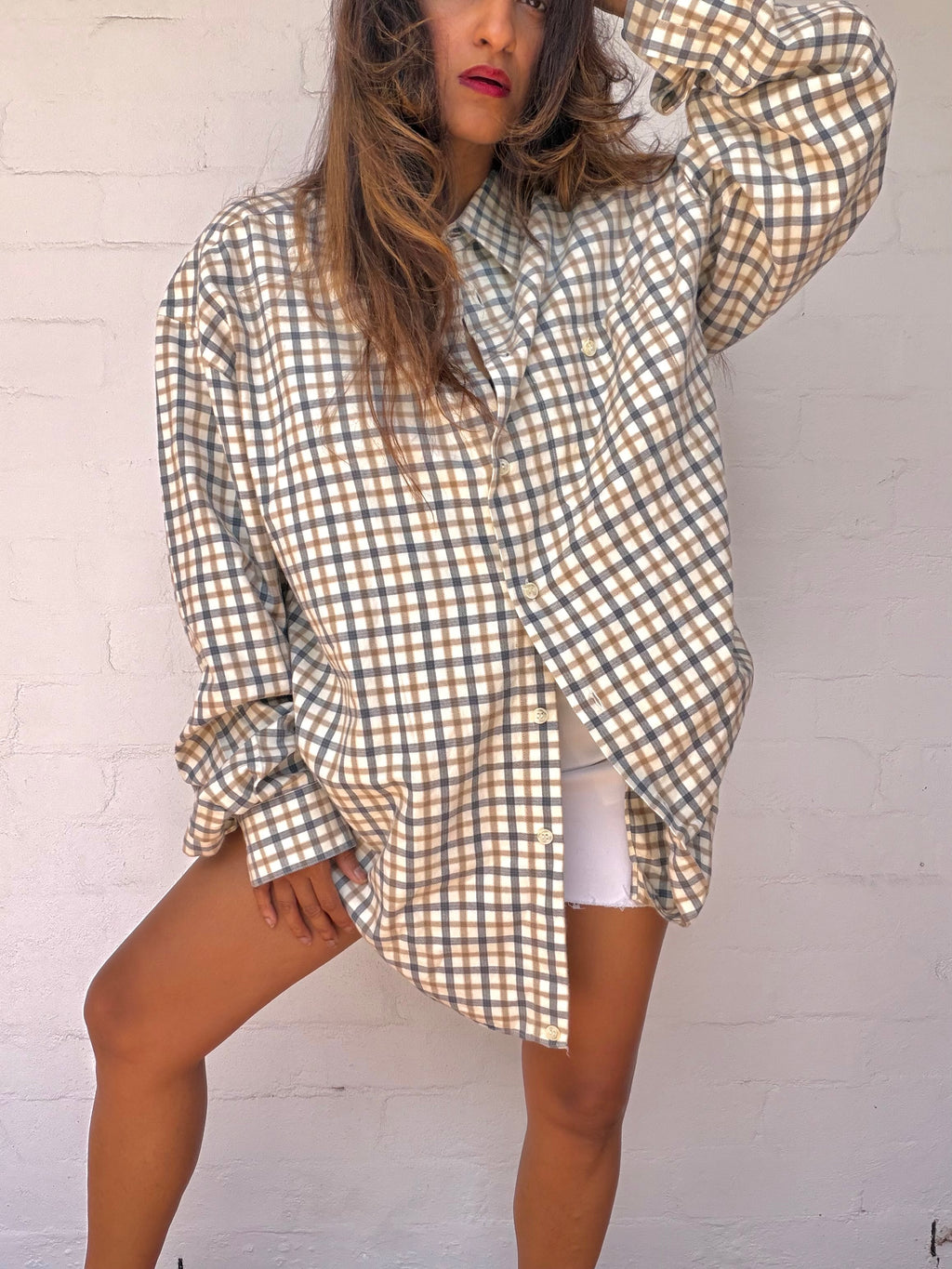 Fendi Check Cotton Shirt