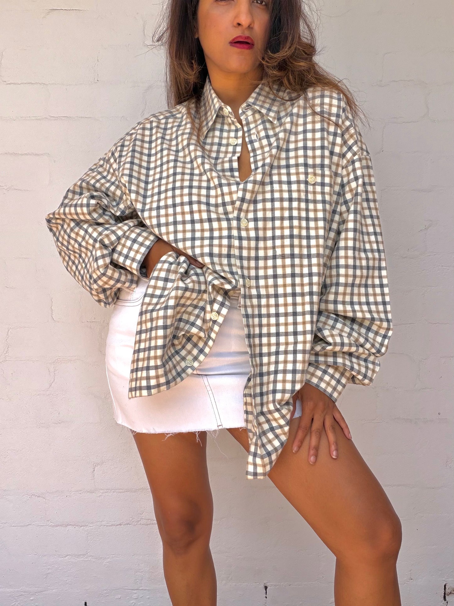 Fendi Check Cotton Shirt