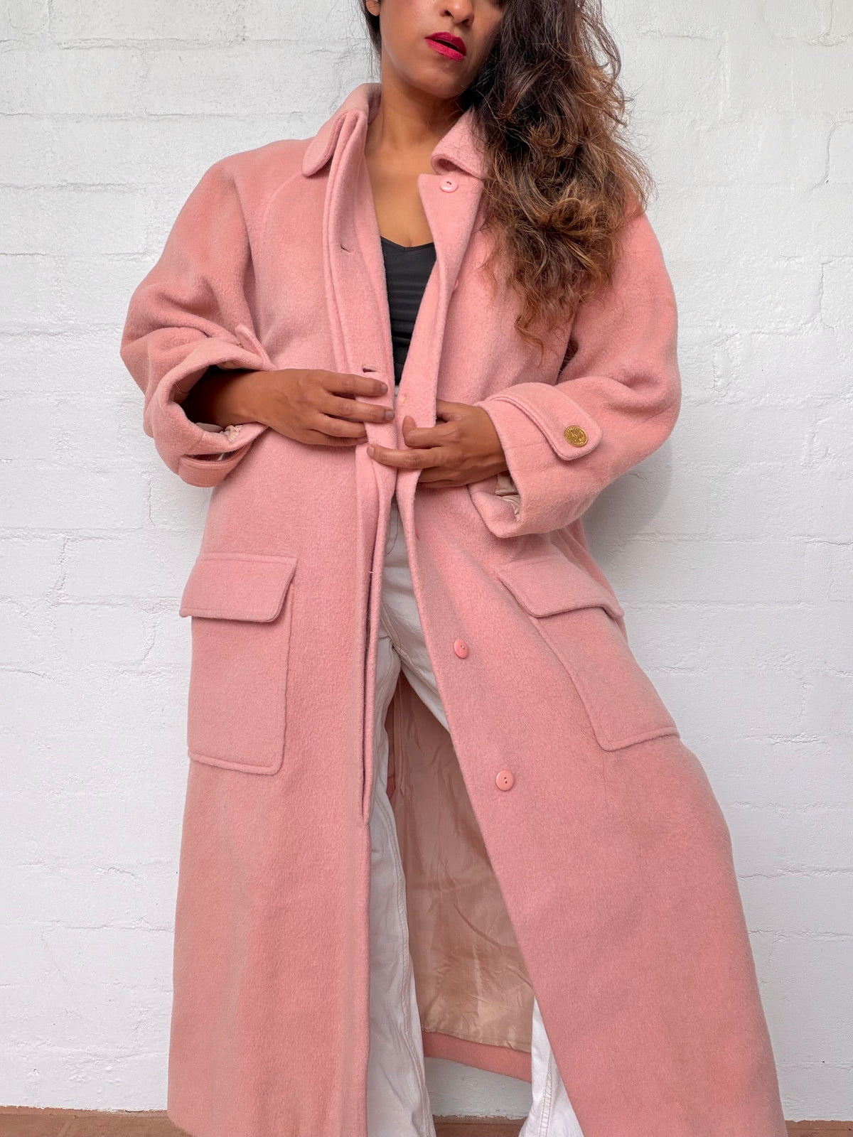 Rare Vintage Chanel Wool Coat - Blush Pink