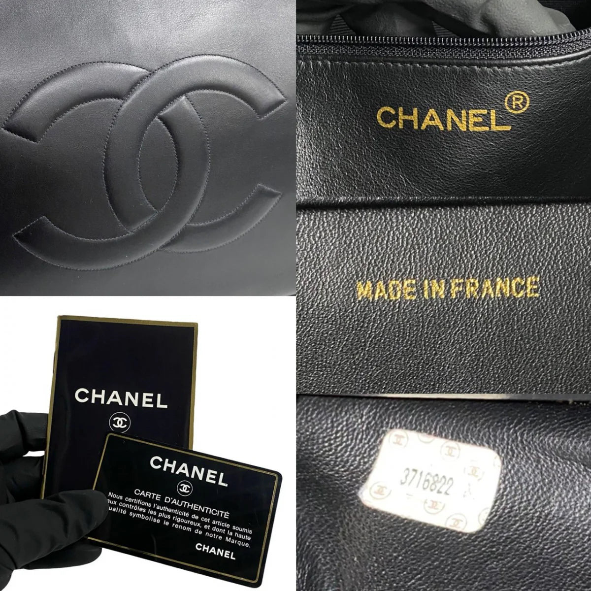 Chanel Lambskin Tote Bag - Classic Black