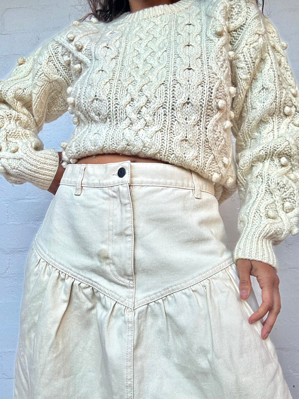 Vintage Chunky Knit Wool Jumper