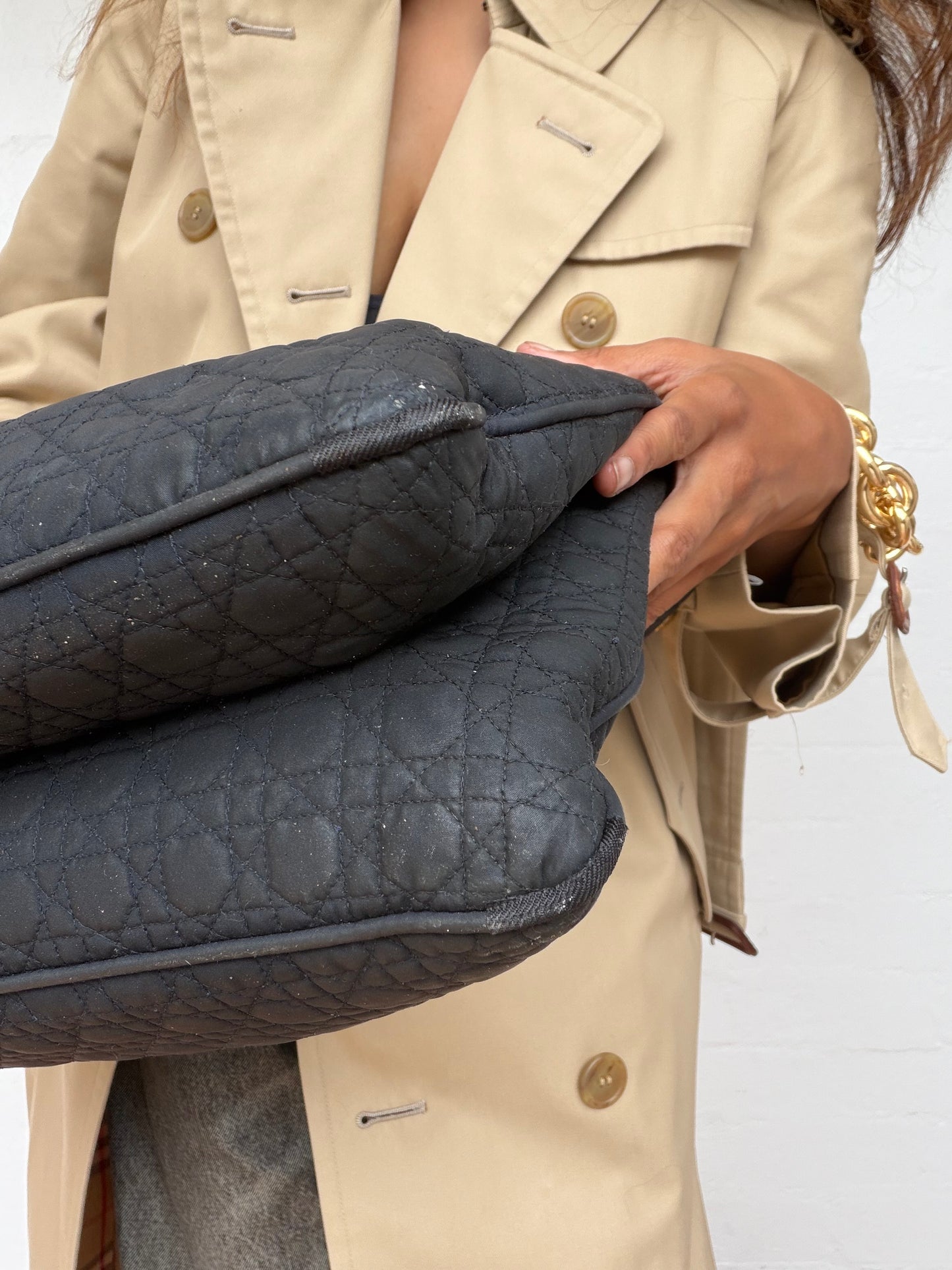 Lady Dior Bag Black Cannage - Large