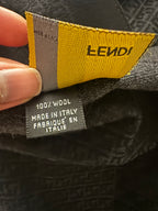 Vintage Fendi Wool Scarf - Zucca Print