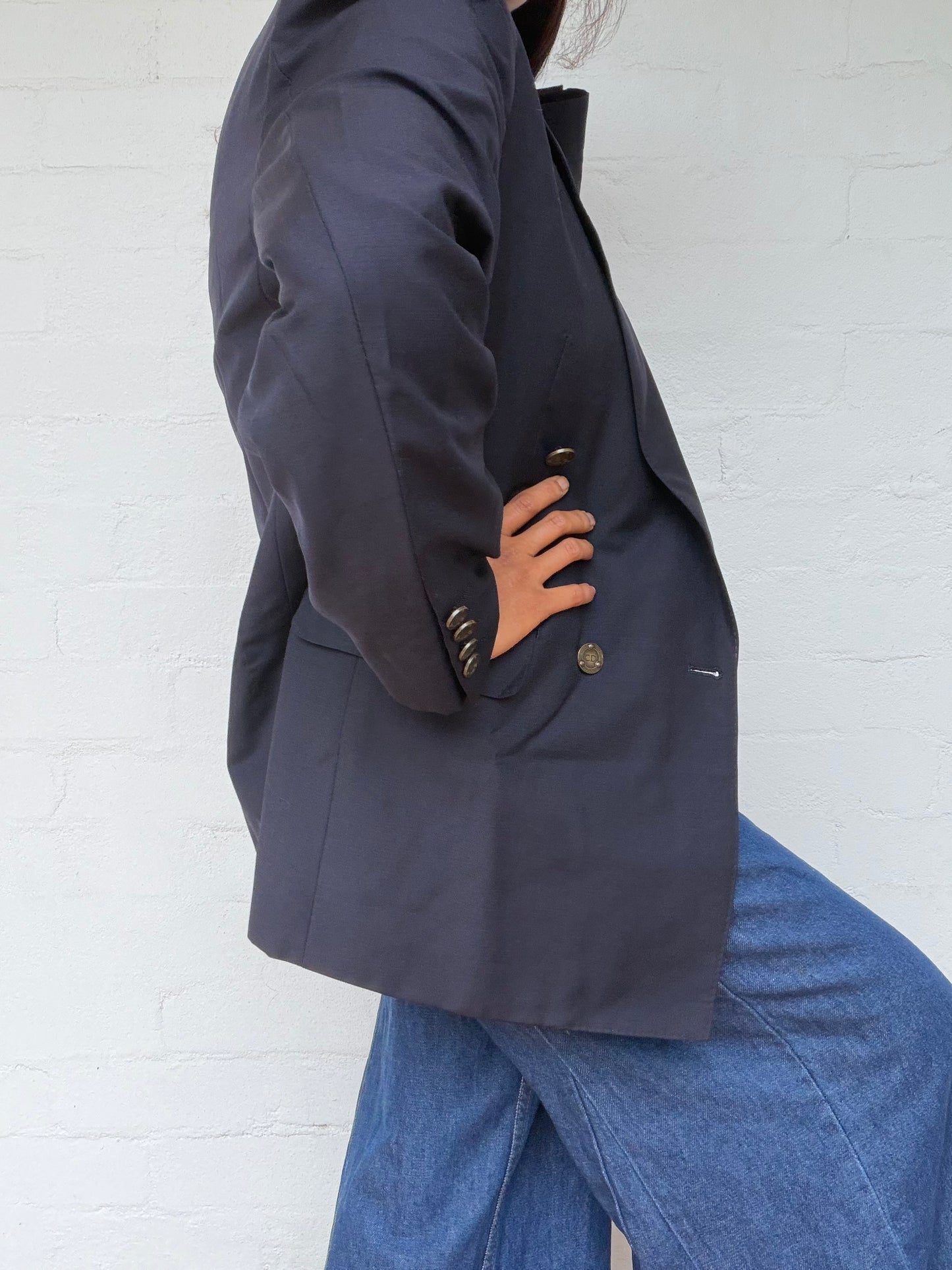 Authentic Dior Mohair Blazer - Navy