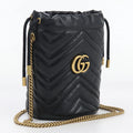 GUCCI Marmont Mini Quilted Bucket Bag