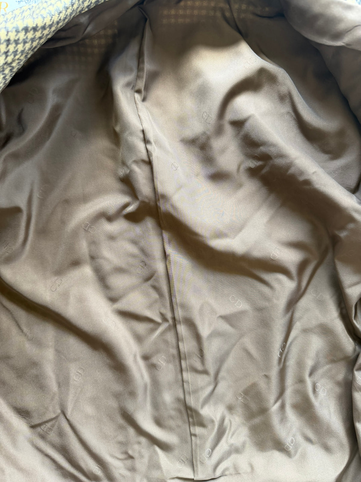 Vintage Christian Dior Houndstooth Blazer