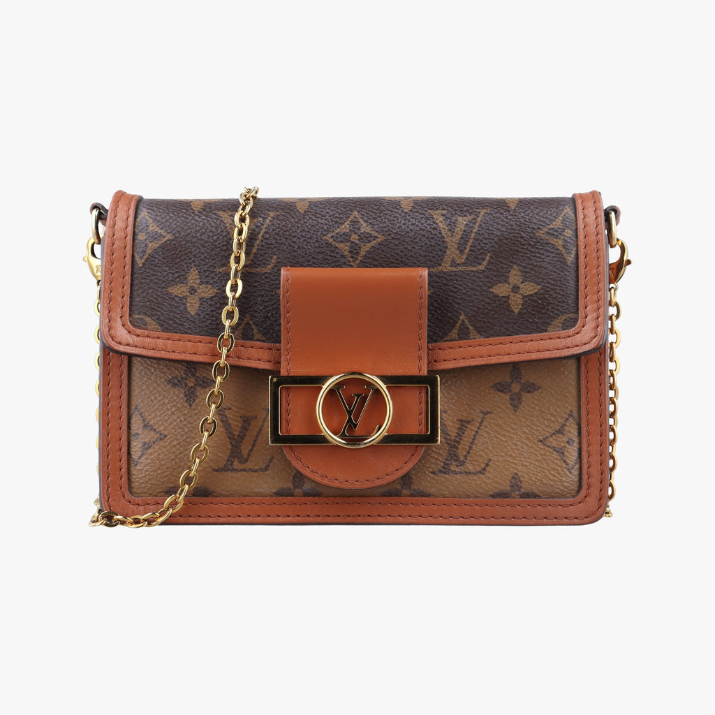 Louis Vuitton Dauphine Wallet on Strap Monogram Reverse