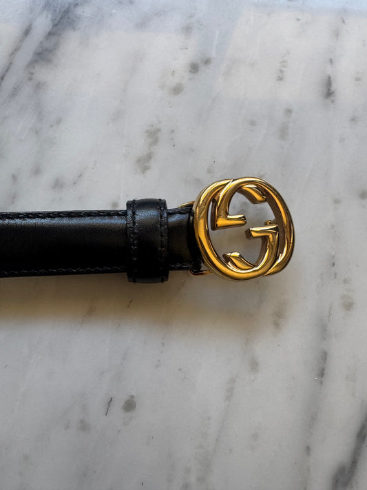 GUCCI Interlocking Leather Belt